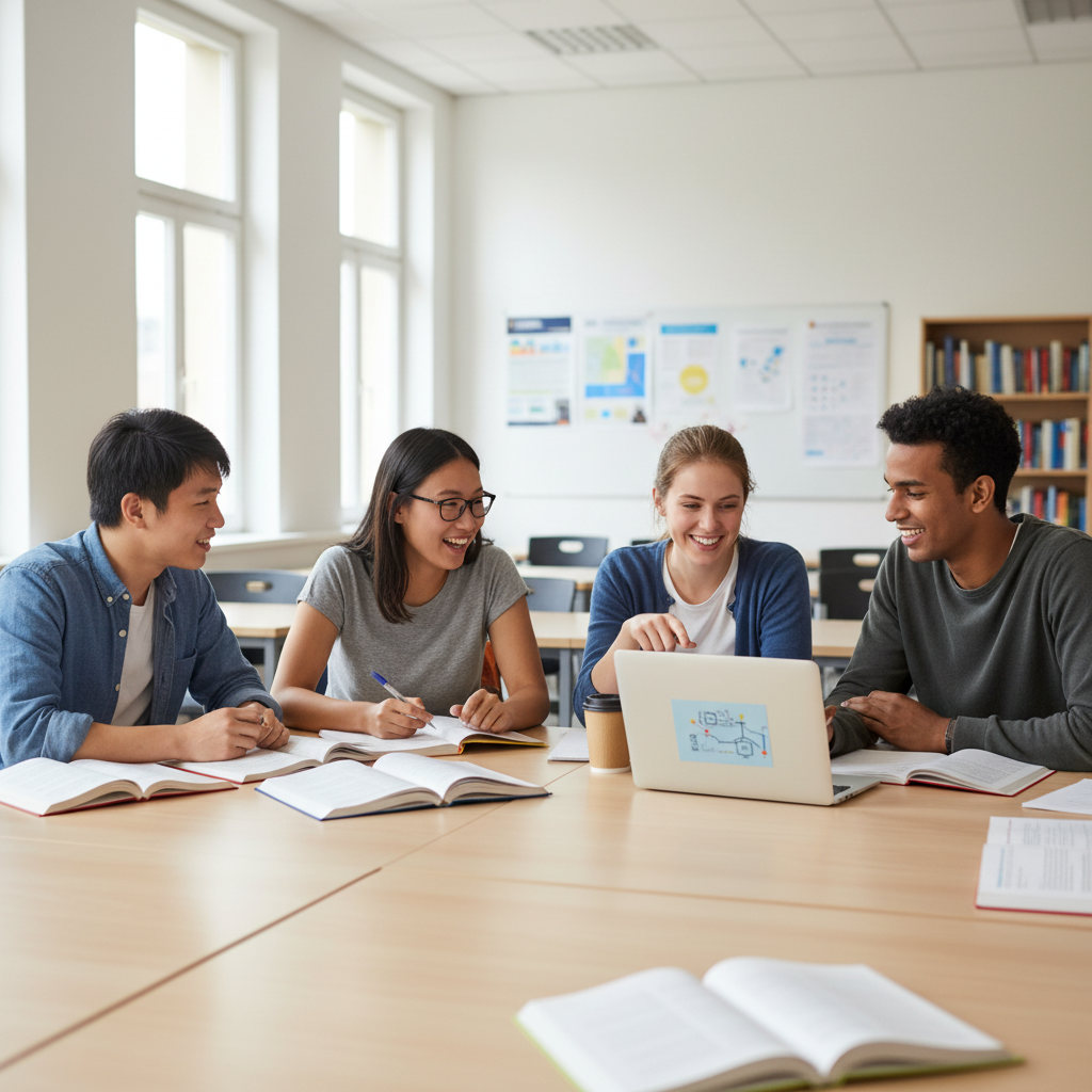 Étudiants en classe